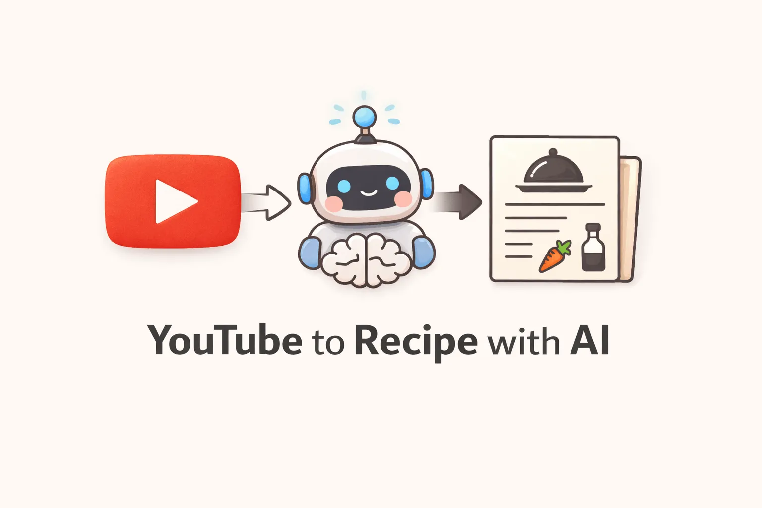 From YouTube Videos to Recipes with AI